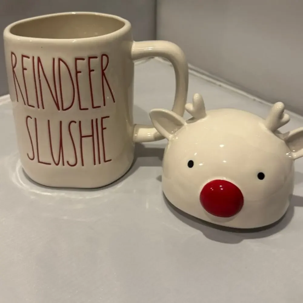 Rae Dunn Reindeer‎ Slushie Topper Mug